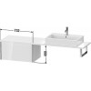 Duravit XVIU XV59430B140 Шкафчик для консоли 73 см Черный глянцевый