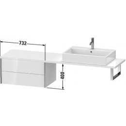 Duravit XVIU XV59480B121 Шкафчик для консоли 73 см Орех темный