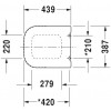 Крышка-сиденье для унитаза микролифт Duravit P3 Comforts 0020490000