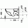Duravit Architec 45720900A1 Унитаз подвесной Rimless  в комплекте с сидением Soft Close