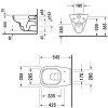 Унитаз подвесной Duravit D-Code 45351900A1 с крышкой-сиденьем