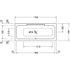 Duravit DuraStyle 700294000000000 Ванна акриловая 170 см белый