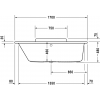 Duravit DuraStyle 700294000000000 Ванна акриловая 170 см белый
