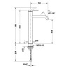 Duravit C.1 C11040002046 Однорычажный смеситель для раковины XL черный