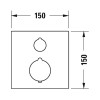 Duravit C.1 C14200013010 Термостат для душа для скрытого монтажа хром