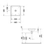 Duravit Starck 3 0305430000 Раковина с переливом 43 см белый