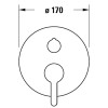 Duravit C.1 C15210012046 Однорычажный смеситель для ванны для скрытого монтажа черный