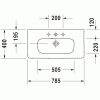 Duravit DuraStyle 2337780030 Раковина для мебели компакт 78 см белый