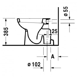 Duravit D-Code 21100100002, Унитаз напольный, цвет белый