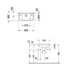 Duravit Starck 3 0751500008 Умывальник для рук 50 см смеситель справа