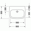 Duravit D-Code 23116500702, Раковина без перелива, цвет белый