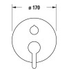 Duravit C.1 C15210018046 Однорычажный смеситель для ванны для скрытого монтажа черный