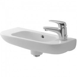 Duravit D-Code 07065000082, Раковина с переливом, цвет белый