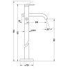 Duravit C.1 C15250000010 Однорычажный напольный смеситель для ванны хром