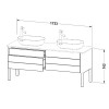 Duravit Luv LU9567B9898, База напольная, 173 см, цвет темно-синий