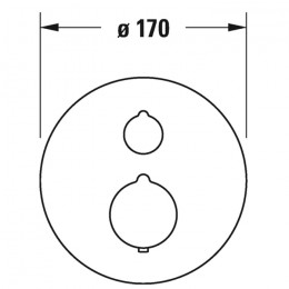 Duravit C.1 C15200018046 Термостат для ванны для скрытого монтажа черный