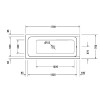 Duravit D-Code 790227000001000, Комплект слив-перелива для ванны