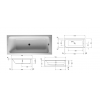 Duravit D-Code 790227000001000, Комплект слив-перелива для ванны