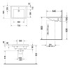 Duravit Starck 3 0312700000 Умывальник медицинский Vital Med 70 см белый