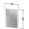 Duravit XVIU XV70310B2B2, Зеркало с подсветкой, цвет черный