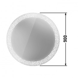 Duravit Happy D.2 Plus HP7481S0000, Зеркало круглое с подсветкой d90 radial
