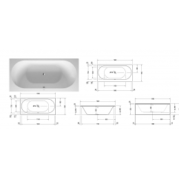 Duravit Darling New 700245000000000, Ванна акриловая, цвет белый