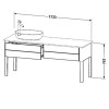 Duravit Luv LU9563L3636, База напольная, 173 см, цвет белый