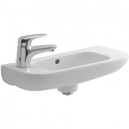 Duravit D-Code 07065000092, Раковина с переливом, цвет белый