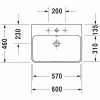 Duravit ME by Starck 2335600030, Раковина с переливом, цвет белый