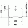 Duravit DuraStyle 2330650000 Раковина Vital Med 65 см белый