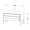Duravit Luv LU956603636, База напольная, 133 см, цвет белый