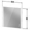 Duravit XVIU XV70420B1B1, Зеркало с подсветкой, цвет шампань