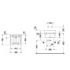 Duravit Starck 3 0313480000 Рабочая раковина 48 см белый