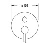 Duravit C.1 C15210018010 Однорычажный смеситель для ванны для скрытого монтажа хром