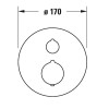 Duravit C.1 C15200014046 Термостат для ванны для скрытого монтажа черный