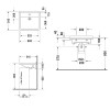 Duravit Starck 3 0312600000 Умывальник медицинский Vital Med 60 см белый
