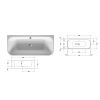 Duravit Happy D.2 791219000001000, Слив-перелив для ванны, цвет хром