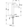 Duravit C.1 C11030002010 Однорычажный смеситель для раковины L хром