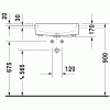 Duravit Vero 0314550030 Раковина с переливом 55 см белый