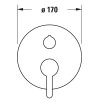 Duravit C.1 C14210012010 Однорычажный смеситель для душа для скрытого монтажа хром