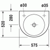 Duravit Architec 0449580008, Раковина без перелива, цвет белый